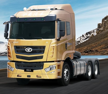 CAMC 6 * 4 رأس جرار قلابة شاحنة قلابة ديزل 420HP يورو 3