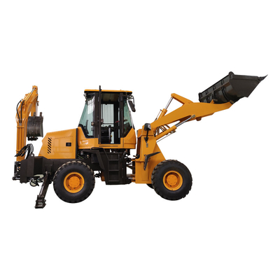 SINOMACH Small 630 Backhoe Loader Machine حجم الإطارات الخلفية 19.5L-24R4-12PR