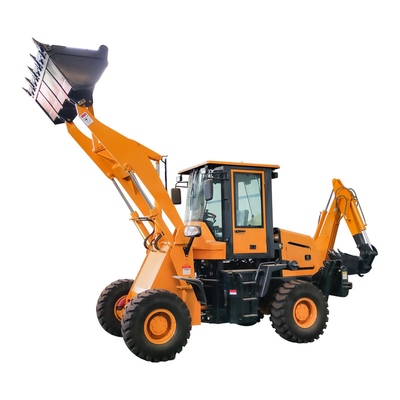 SINOMACH Small 630 Backhoe Loader Machine حجم الإطارات الخلفية 19.5L-24R4-12PR