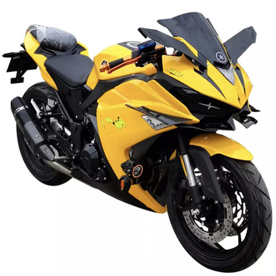 400cc بالطاقة على الطرق سباق الدراجات النارية 80km / H القرص محرك الدراجة