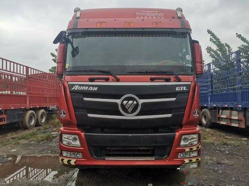 مستعملة 2016 Cummins 350HP Foton Cargo Box Trailer Truck 12 Speed