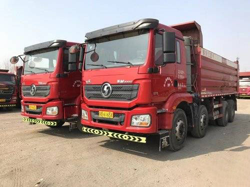 تستخدم M3000 Shacman Dump قلابة شاحنة 400HP FAST 12 Speed ​​Manual
