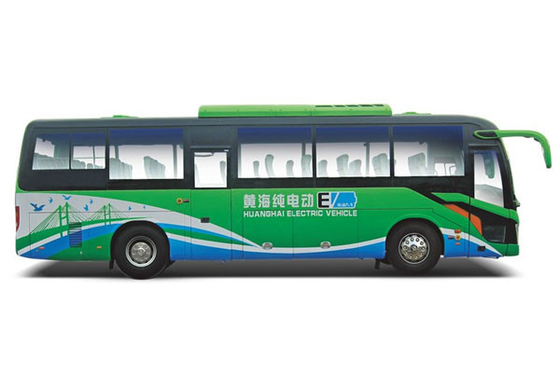 Huanghai 11m السيارات المستعملة 85 كم / ساعة الحافلة الكهربائية النقية 24-50 مقعدًا